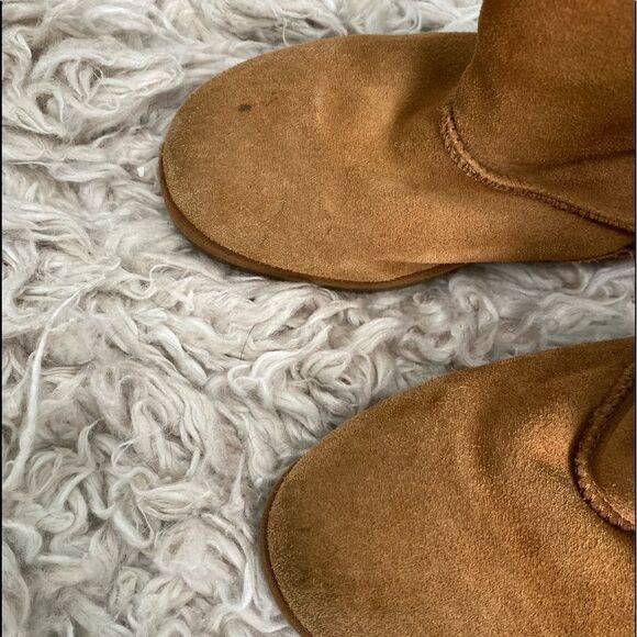 Nordstrom Rack Light Brown Suede Cozy Boots 2Y - Picture 4 of 10